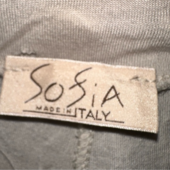 Sofia Made in Italy Snakeskin Python Animal Print Lined Pants Disco Retro Funky - Picture 9 of 9